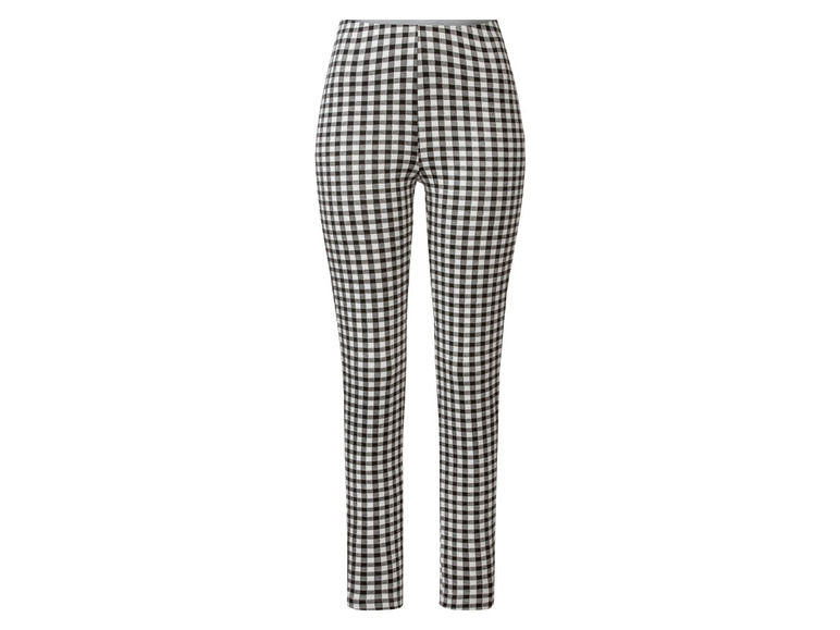 Pantalon à carreaux noir et blanc