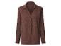 Chemise marron à manches longues boutonnée pour femme
