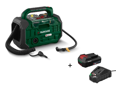 PARKSIDE® Compresseur et pompe à air 20 V avec batterie et chargeur