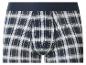 Blauw, groen en wit geruite boxershort met elastische tailleband.