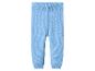 Lichtblauwe gebreide babybroek