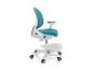 Ergonomische kinderbureaustoel in turquoise en wit
