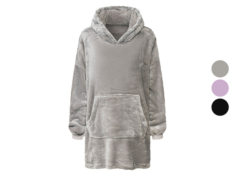 Ga naar volledige schermweergave: Pluchen oversized trui - afbeelding 1