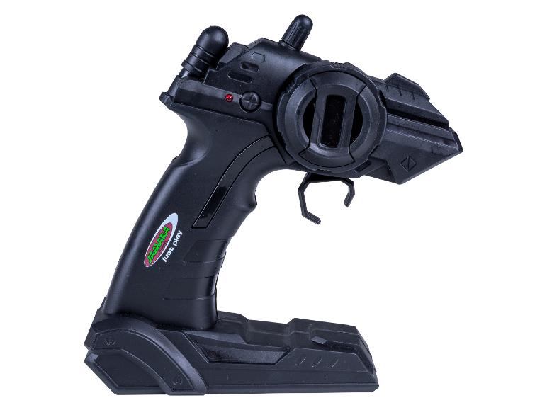 Télécommande noire pour voitures RC avec le logo « JAMARA just play »