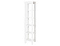 Witte boekenplank met vijf planken.
