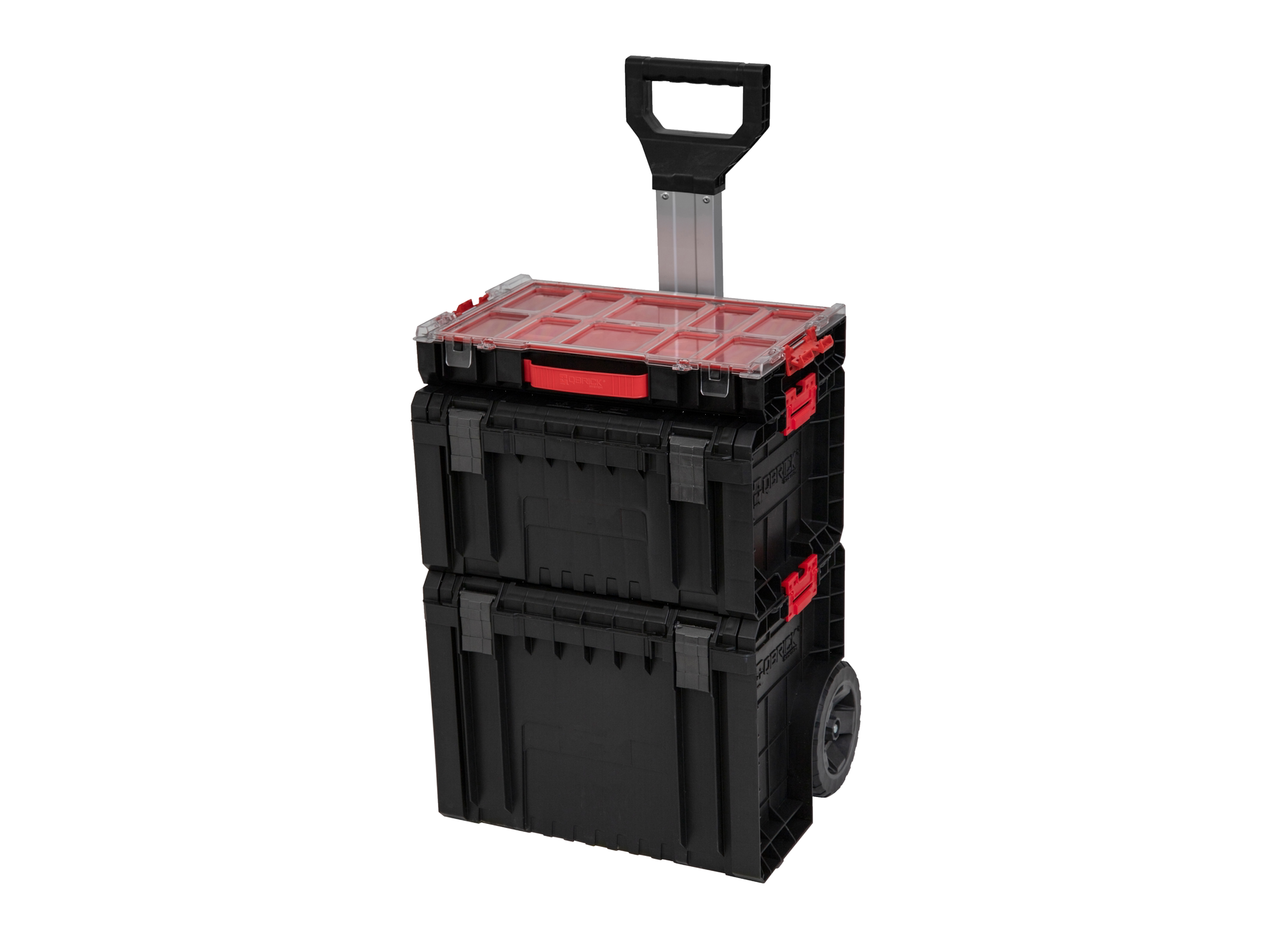 Qbrick System Werkkoffer op wielen set PRO Organizer 100 + RRO toolbox + PRO Cart