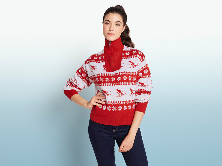 Ga naar volledige schermweergave: esmara® Gebreide trui met Noors motief - afbeelding 6