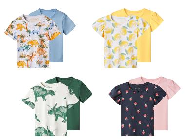 LUPILU® T-shirts pour enfants, 2 pièces