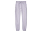 Lila joggingbroek met trekkoord.