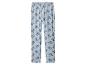 Pantalon de pyjama bleu clair sur le thème de Stitch avec taille élastique.