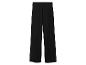 Pantalon noir coupe large avec une texture légèrement brillante