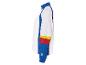 Wit en blauw Lidl jack, retrostijl.