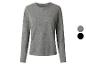 Grijs en zwart T-shirt met lange mouwen voor dames