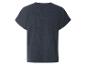 Kort mouw shirt, donkerblauw, getextureerde stof.