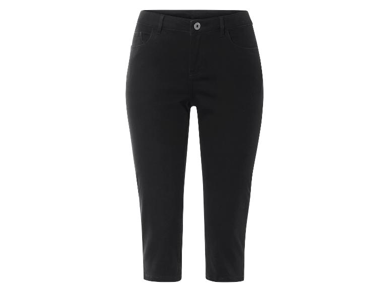 Zwarte 7/8 broek, rechte pasvorm.