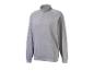 Grijze sweater met rits en kangoeroezak.