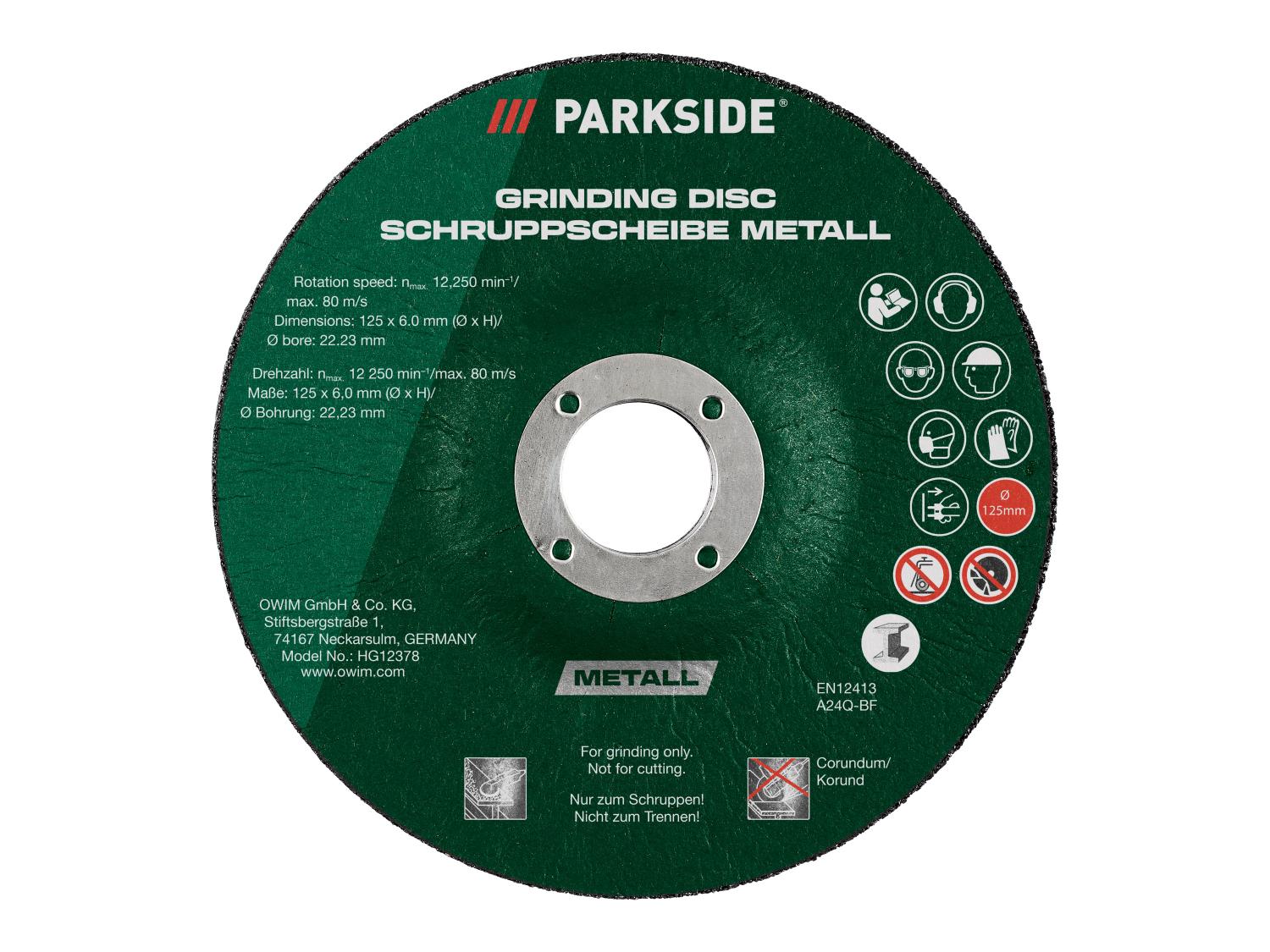 4 Disques Diamant Parkside Pour Meuleuse – Coupe Béton Et Ciment, Neufs En Blister
