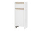 Armoire blanche avec un tiroir et une porte.