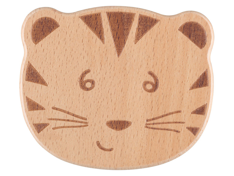 Houten speelgoed in de vorm van een tijger.