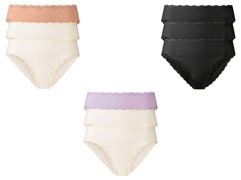 Ga naar volledige schermweergave: esmara® Set van 3 slips met kant - afbeelding 1