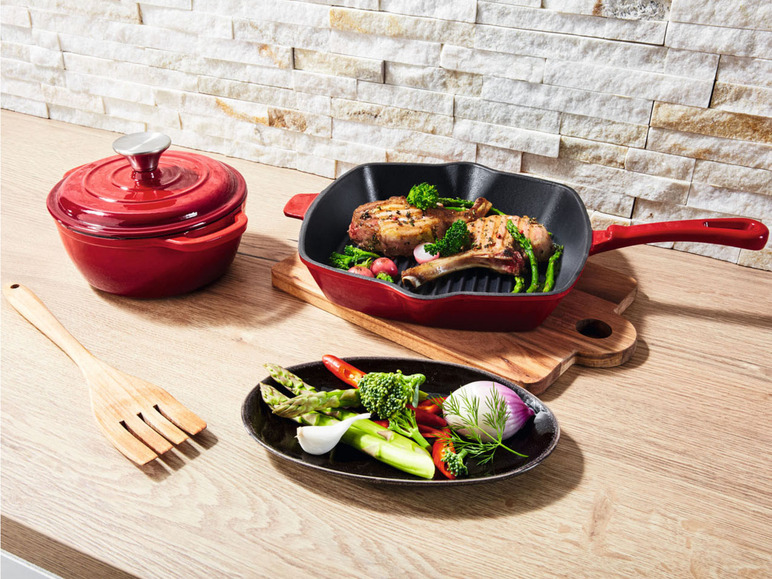 Ga naar volledige schermweergave: Gietijzeren grillpan, 24,5 x 24,5 cm - afbeelding 10
