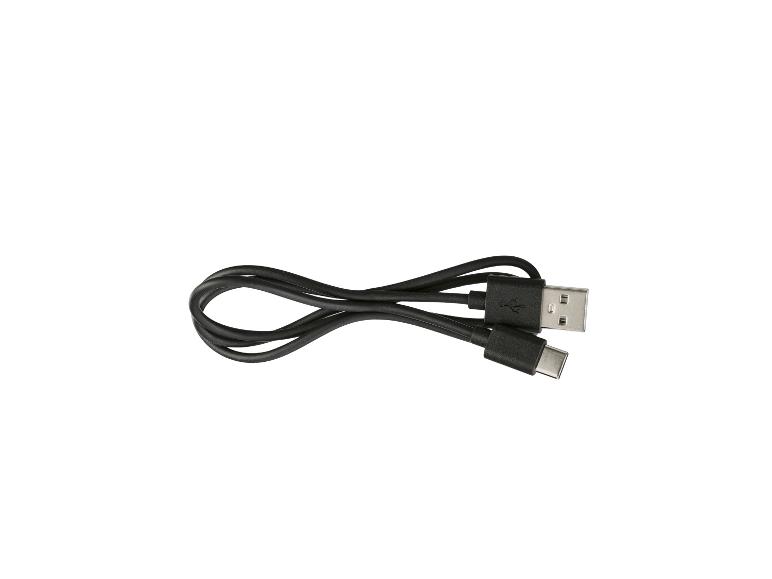 Zwarte USB-A naar USB-C oplaadkabel