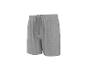 Grijze jersey short met trekkoord.