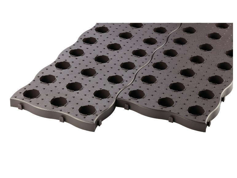 Modules de plantation en plastique pour jardin.
