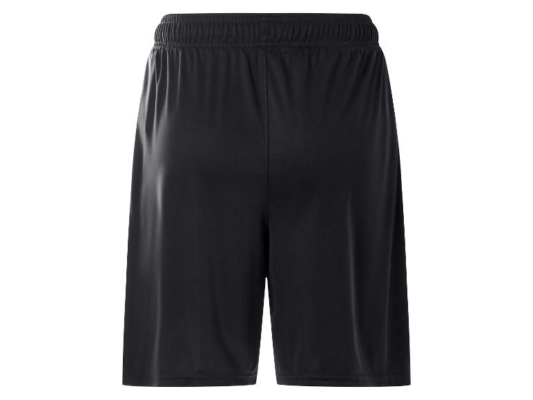 Short de sport noir avec taille élastique, vue arrière