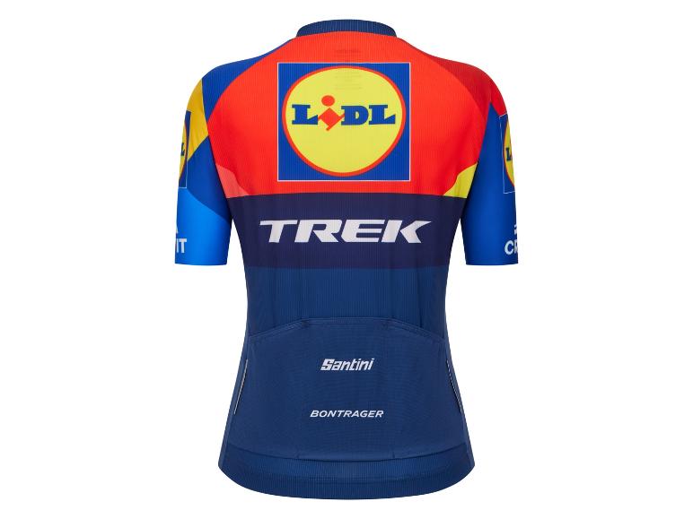 Maillot de cyclisme Trek, Lidl, Santini et Bontrager.