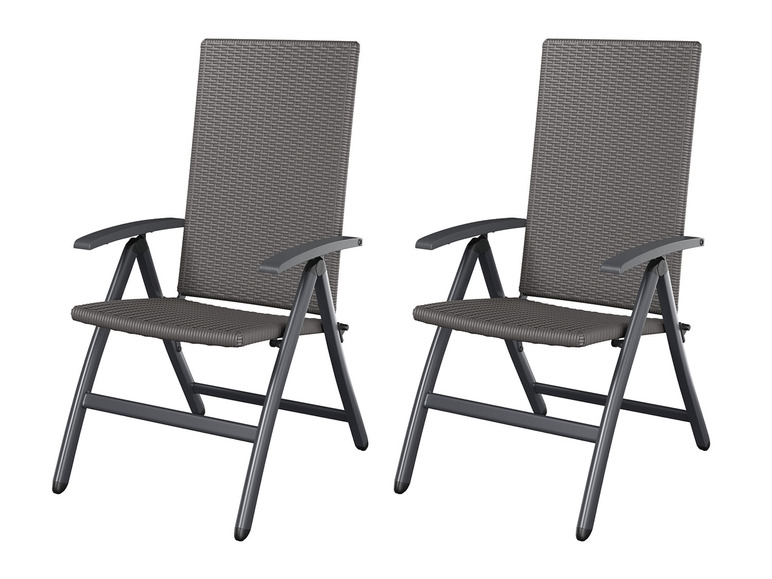 Aller en mode plein écran LIVARNO home Set de 2 chaises pliantes en aluminium »Valencia« - Photo 1