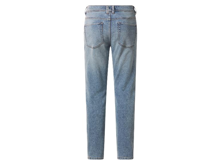 Lichte herenjeans met rechte pijpen, achteraanzicht
