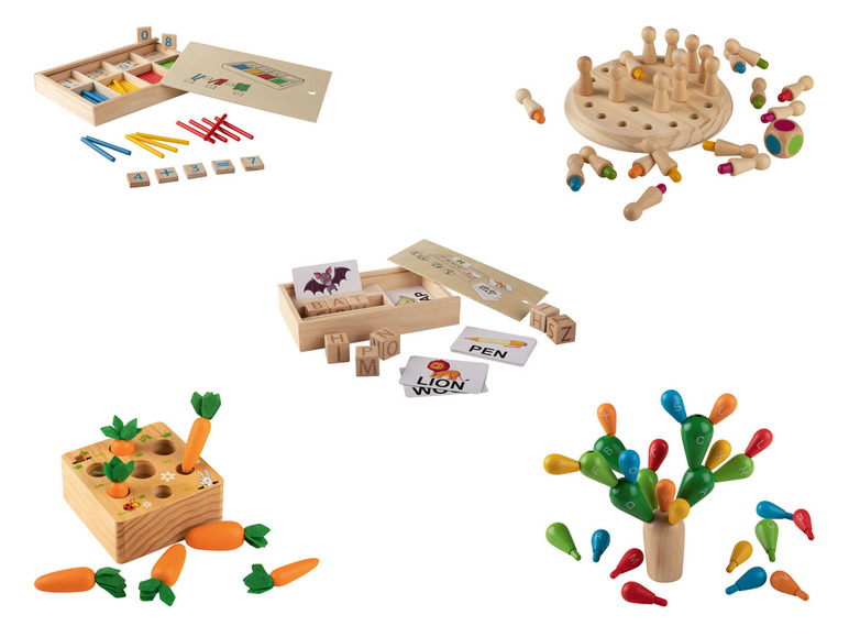 Ga naar volledige schermweergave: Playtive Educatief houten speelgoed - afbeelding 1