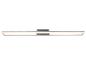 Moderne zilveren LED lineaire lamp met een minimalistisch design