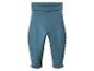Pantalon de bébé sarcelle avec pieds intégrés et taille repliable