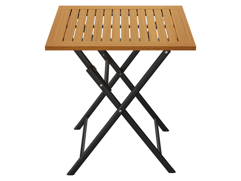 Ga naar volledige schermweergave: LIVARNO home Aluminium tuintafel »Valencia«, met inklapbaar houten blad - afbeelding 3