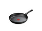 Een zwarte Tefal-koekenpan met Thermo-Spot.