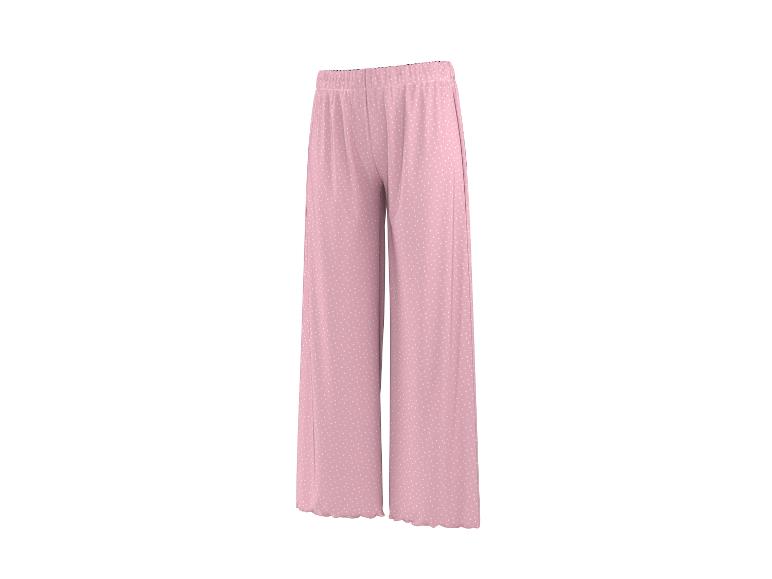 Roze damesbroek met stippen