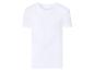 Maillot de corps blanc à manches courtes et col en V