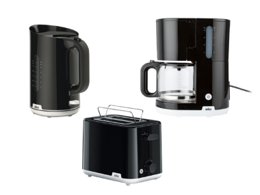 BRAUN Set Petit-Déjeuner : Cafetière Filtre OptiBrew System, Bouilloire et Grille-pain