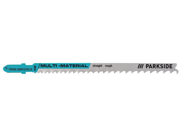 Lame de scie sauteuse Parkside multi-matériaux, coupe droite.