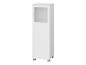 Witte kast met glazen deur