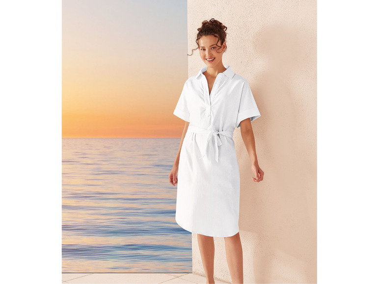 Ga naar volledige schermweergave: esmara® Midi-jurk van een linnenmix - afbeelding 8