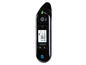 Een zwarte digitale oorthermometer van SilverCrest met Bluetooth.
