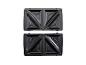 Open tosti-ijzer met twee tosti-platen.