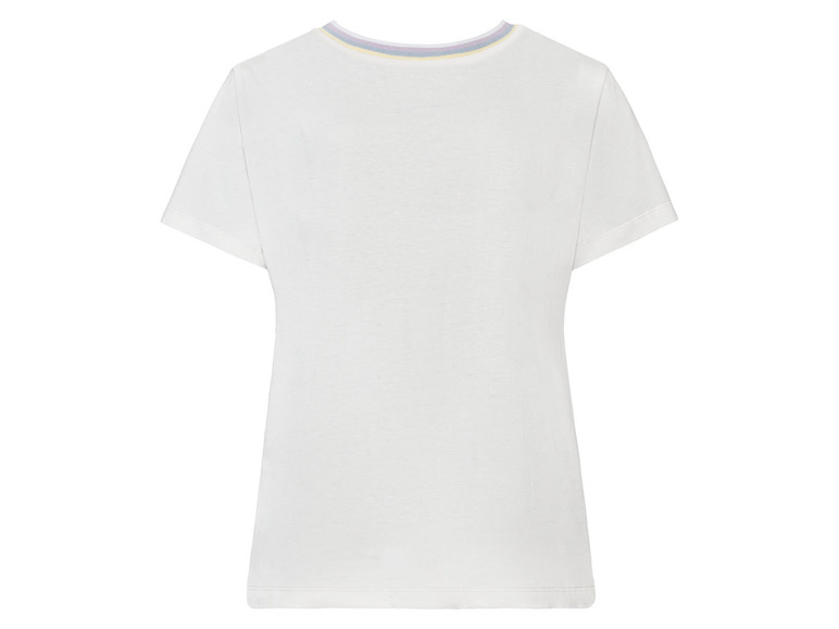 Aller en mode plein écran esmara® T-shirt pour femme, coupe décontractée, en pur coton - Photo 4
