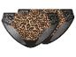 Deux culottes imprimé léopard avec dentelle noire et détails en maille