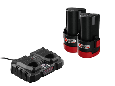 PARKSIDE® Chargeur double (4 A) avec batteries 12 V (2 Ah)