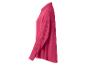 Fuchsia damesblouse met lange mouwen en gekreukelde textuur