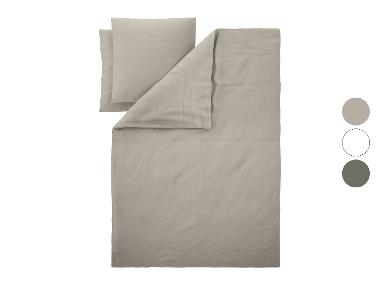 LIVARNO® Housse de couette en coton et lin, 240 x 220 cm